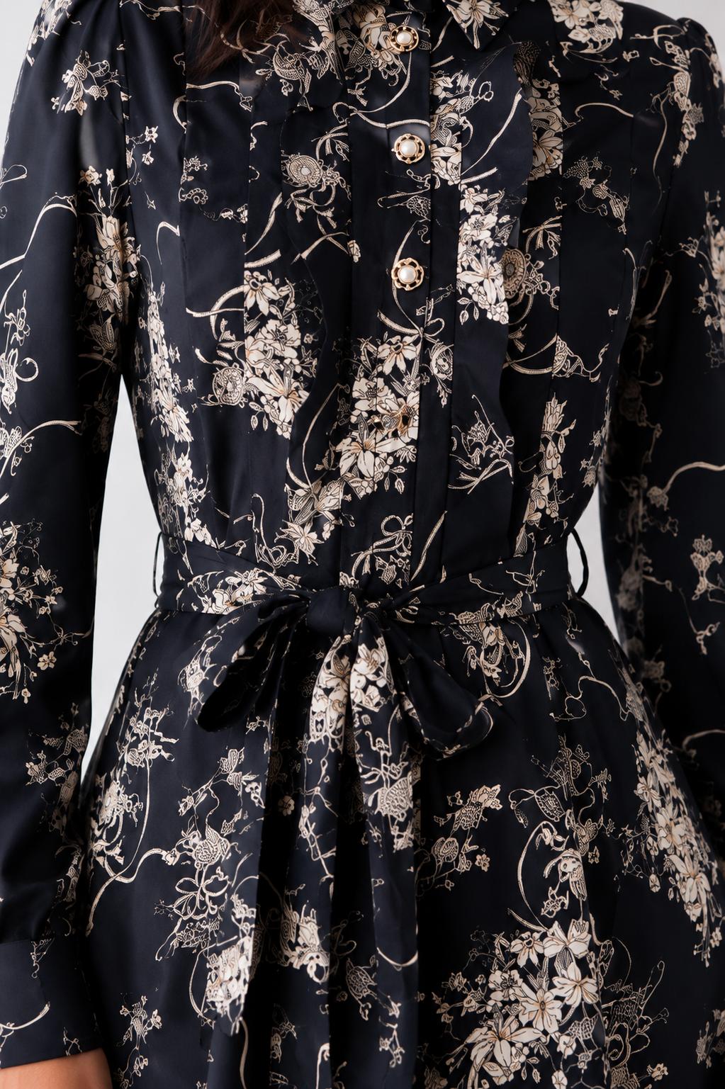 Floral Ruffle Mini Dress